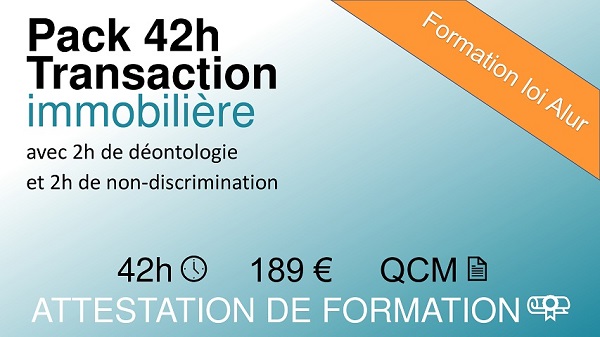 Formation loi Alur de 42 heures sur la transaction immobilière