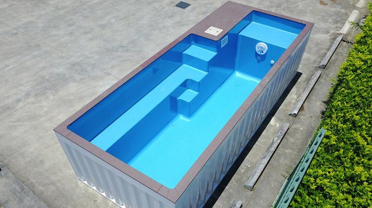 Les modèles pour une piscine container