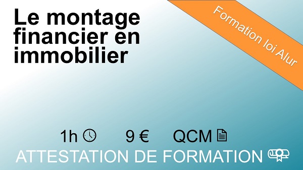 Formation loi Alur d'1 heure sur le montage financier en immobilier