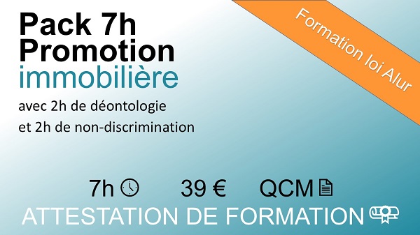 Formation loi Alur de 7 heures sur la promotion immobilière