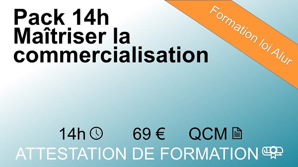 Formation loi Alur de 14 heures sur maîtriser la commercialisation