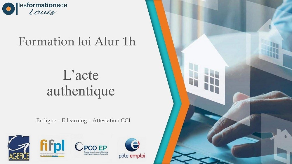 Formation l'acte authentique - 1h
