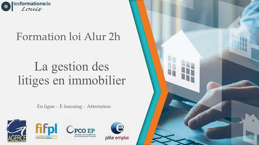 Formation la gestion des litiges en immobilier - 2h