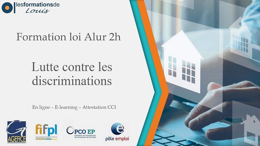 Formation non-discrimination en immobilier (Loi ALUR) 2h en ligne