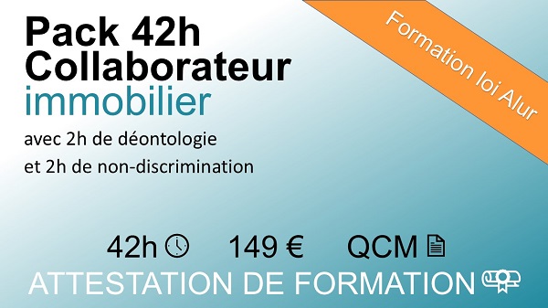 Formation loi Alur de 42 heures collaborateur immobilier
