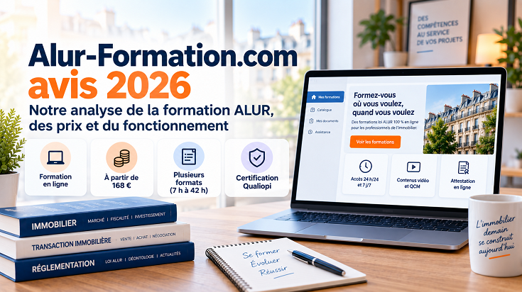 Alur-Formation.com avis 2026 sur la formation ALUR, les prix et le fonctionnement