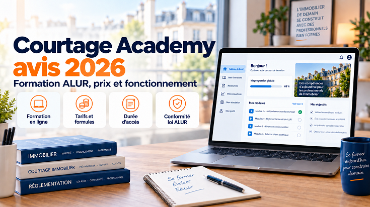 Courtage Academy avis 2026 sur la formation ALUR, les prix et le fonctionnement