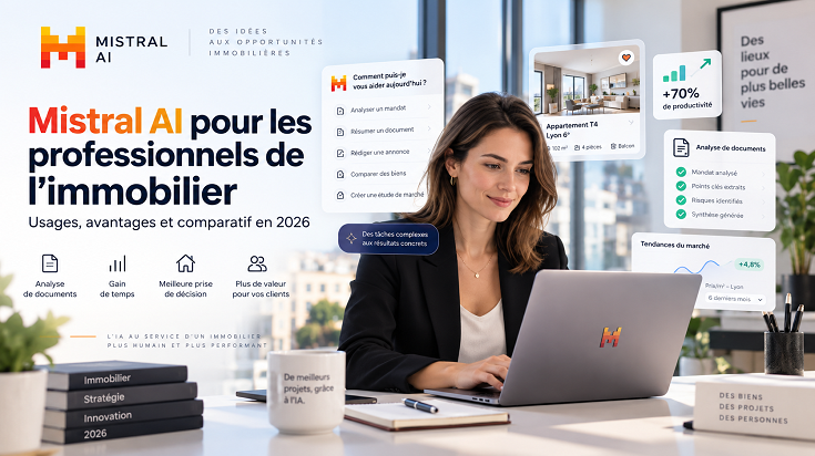 Mistral AI pour les professionnels de l’immobilier : usages, avantages et comparatif en 2026