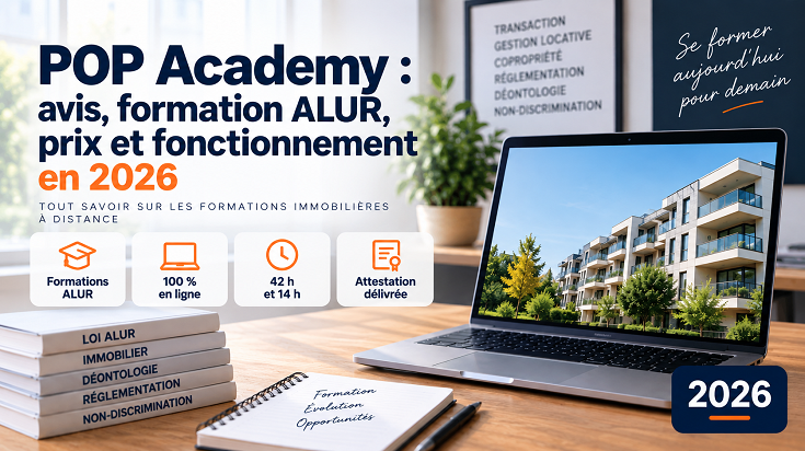 POP Academy avis 2026 sur la formation ALUR, les prix et le fonctionnement